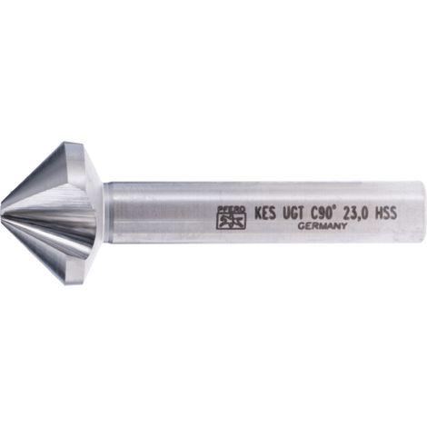 PFERD HSS Kegel-und Entgratsenker UGT 90° Ø 23 mm Schaft-Ø 10 mm DIN 335 C mit Ungleichteilung (1/4)