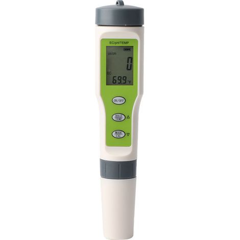 Medidor digital portátil 3 en 1 para temperatura, CE y pH, medidor de calidad del agua, lápiz de prueba de pureza (1/5)