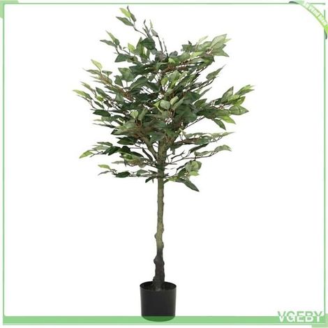 4103573 Ficus artificiel 480 feuilles 130 cm vert (1/5)