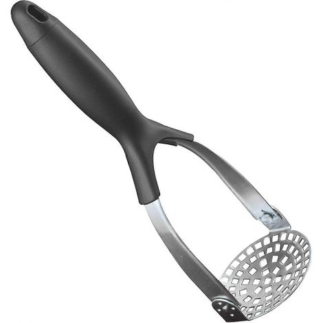 Presse-purée en acier inoxydable avec poignée antidérapante, compatible lave-vaisselle (1/5)