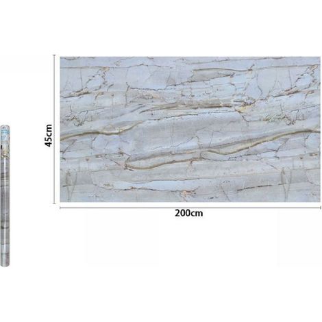 Trade Shop - KLEBEFOLIE ROLLE FÜR WAND MARMOR-EFFEKT 45CM X 2MT MÖBEL 71253 -