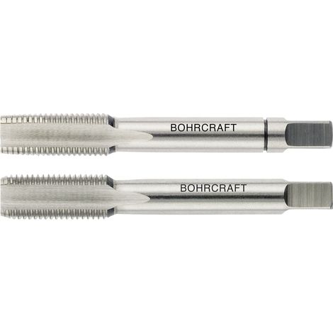 BOHRCRAFT Hand-Gewindebohrer-Satz HSSG DIN5157 Gasgewinde G 1/4 Zoll (1/4)