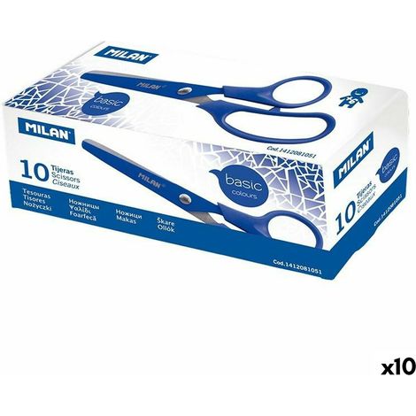 Forbicine Milan Azzurro Acciaio inossidabile (10 Unità) (1/2)