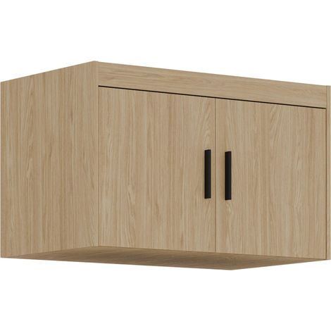 AX LIVING Schrankaufsatz Storicos 2T Geölte Eiche 89,7 x 55 x 53 cm – modern (1/5)