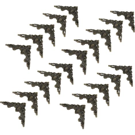 20 protège-coins décoratifs - zinc - noir - pour décoration (1/5)