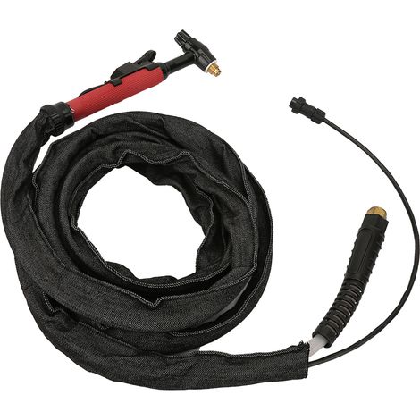 WIG-Schweißbrenner, luftgekühlt, M16, für QQ150, 3,7 m / 12 ft, Schutzgasdüse, M16-Elektrode, Set (1/5)