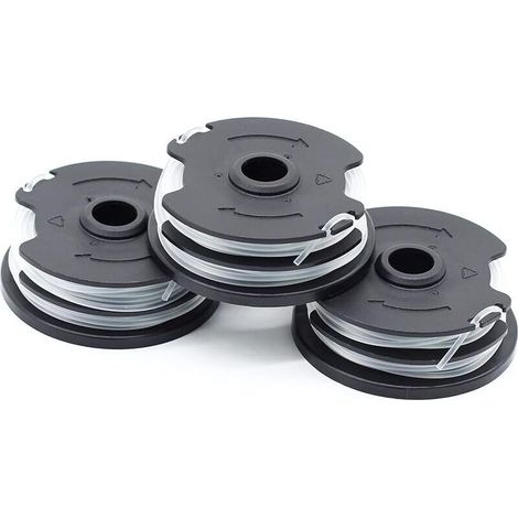 Paquete de 3 bobinas de hilo de repuesto para desbrozadoras inalámbricas LIDL Parkside PRTA 20-Li A1, B2, C3, PRT 550 A1, A3, PRT 300 A1 - 2 x 4 m, 1,6 mm
