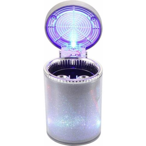 Cendrier de voiture avec éclairage LED, cendrier à cigares, cylindre à cendres, gobelet à cigares, porte-gobelet, accessoire de voiture (1/5)
