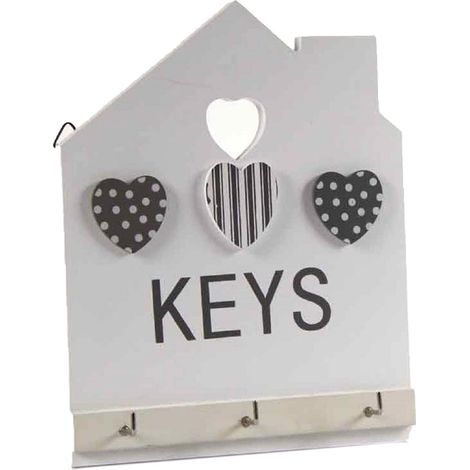 APPENDINO PORTA CHIAVI IN LEGNO HOME 14 X 18 CM