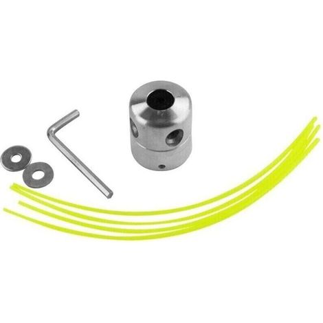 Universeller Aluminium-Freischneiderkopf, Nylonfaden-Rasentrimmerkopf (2x Orange) (1/5)