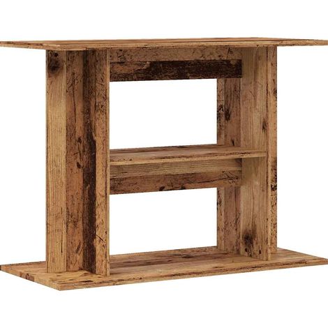 Support d'aquarium Meuble pour Aquarium vieux bois 80x35x60 cm bois d'ingénierie CFW60552 (1/5)