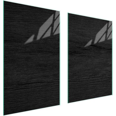 PLACA PROTECTORA DE VIDRIO PARA COCINA 65x52 NEGRO (1/5)