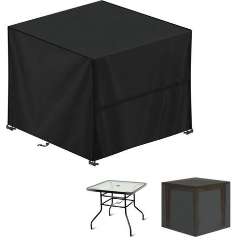 Housse salon de jardin 90x90x90cm – Imperméable, Anti-UV, 420D Oxford – Protection robuste pour mobilier extérieur – Sac de rangement inclus – (1/5)