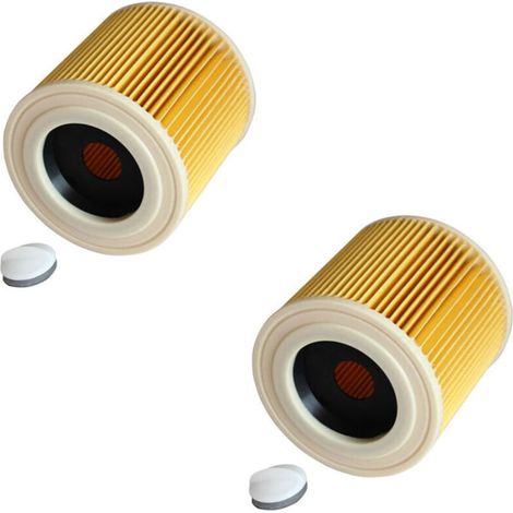 2 Stück Patronenfilter für WD3 Premium WD2 WD3 WD3P WD3 MV2 MV3 WD3 Ersatzfilter für Kärcher Staubsauger 6.414-552.0/64145520 (1/4)