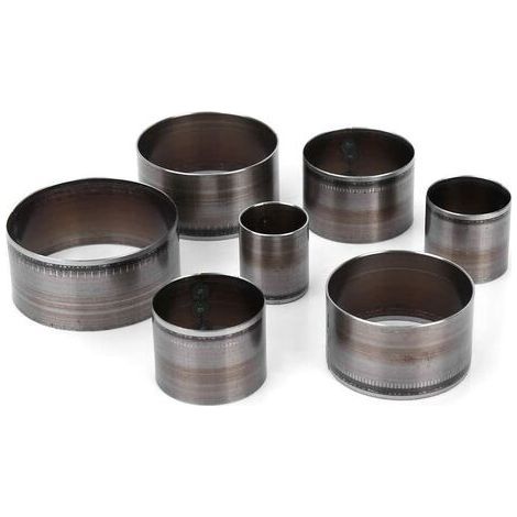 Kit de matrices de poinçonnage en cuir pour perforateur circulaire, ensemble de 7 outils de coupe en cuir, perforateurs circulaires en acier 20 mm/25 mm/30 mm/35 mm/40 mm/45 mm/50 mm (1/5)
