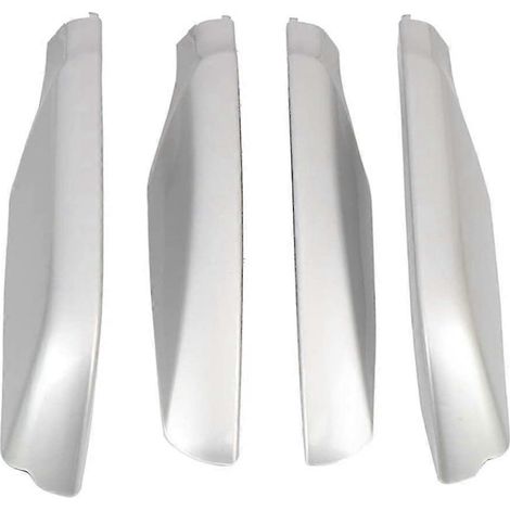 Couvercle de protection d'extrémité de support de galerie de toit argenté compatible avec Land Cruiser Prado FJ150 (modèles 2010-2018).
