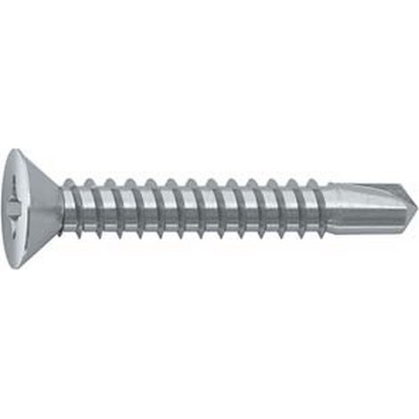 200PZ VITE AUTOPERFORANTE TSP CAVA PH IN ACCIAIO ZINCATO BIANCO - ø mm.4,8x45