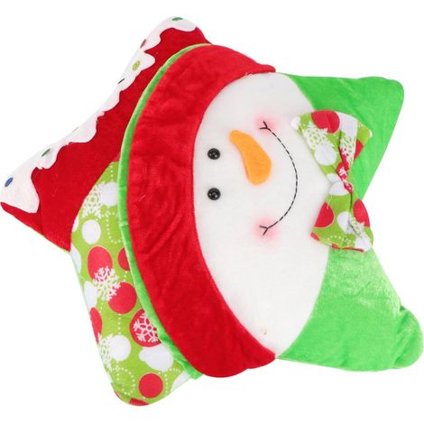 Coussin de Noël Décoratif à Motif Étoile à Cinq Branches pour Canapé Décoration Intérieure (1/5)