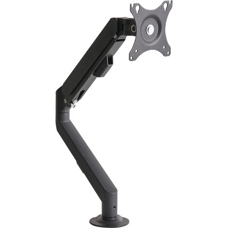 Brazo giratorio para monitor con fijación a escritorio y rotación de pantalla negro Marm