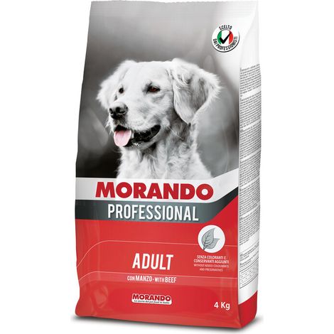 CIBO CANE MORANDO 4 KG ADULT MANZO