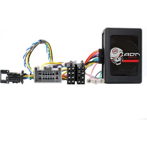Interface Commande au volant FO4 compatible avec Ford Fiesta 08-10 Ecran rouge Centrale seule