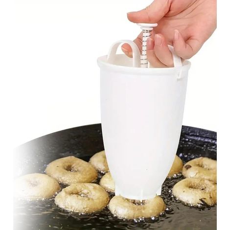 Tragbarer Donut-Maker, selbstgebauter Frittierkocher, Teigform aus Kunststoff, handwerklich hergestelltes Gebäck