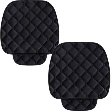 Lot de 2 coussins siège voiture velours protection tapis animaux siège avant noir (1/5)