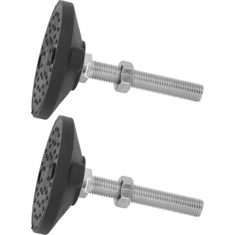 Pieds de meuble réglables M16 x2, rotatifs, nylon renforcé, vis de nivellement rondes pour meubles lourds, support robuste à monter. (1/5)