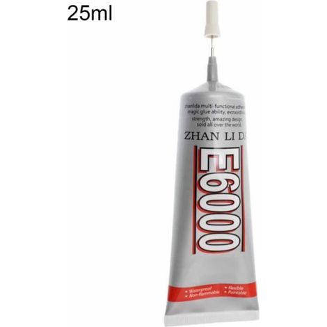 Colle Tout Usage - Adhésif E6000 - Pour Métal Verre Céramique Bois Plastique Caoutchouc - 25 ml (1/2)