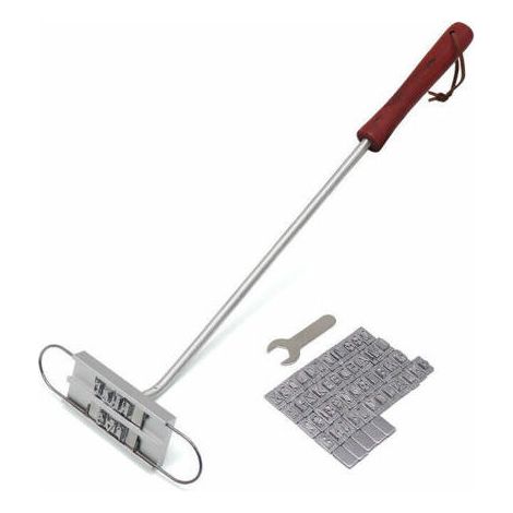 BUNTHAUS BBQ barbecue Grill Branding fer avec 55 lettres amovibles bricolage viande Steak Burger BBQ Tool Set