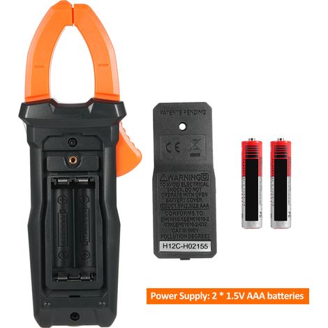 Testeur multimètre à pince numérique 6000 points avec rétro-éclairage mesures courant alternatif tension AC/DC résistance ligne de fréquence test marche/arrêt outils électriques. (1/5)