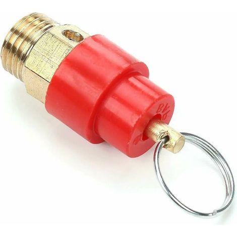 Soupape de sécurité du compresseur d'air 1/4 120PSI, soupape de sécurité du compresseur d'air en laiton