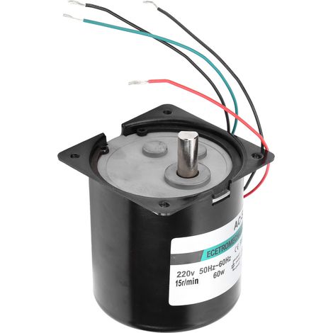 220 V Wechselstrom, 60 W Permanentmagnet-Synchronmotor, Drehrichtung im Uhrzeigersinn/gegen den Uhrzeigersinn, hohes Drehmoment, 15 U/min, XD80KTYZ, für CNC-Werkzeugmaschinen (1/5)