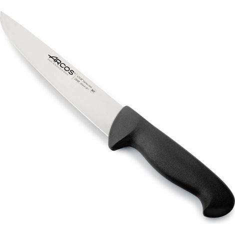 Coltello da macellaio Arcos Colore - Prof. 294825 in acciaio inox Nitrum e mango ergonomico nero Polipropilene e 20 Lama cm, coperchio espositivo (1/5)