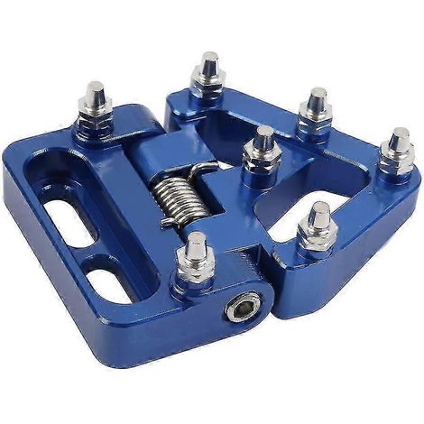 Accessoires moto pour Husqvarna 701 Enduro et 701 Supermoto (2016-2020, 2022-2023) : repose-pied de pédale de frein arrière pliable (bleu). (1/5)