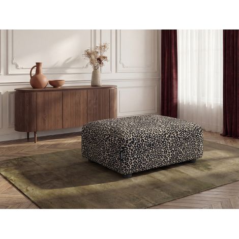 BOBOCHIC - Pouf SIDONIE motif léopard (1/3)