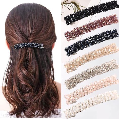 6 fermagli per capelli a forma di foglia, in metallo, accessori per capelli da bambina (1/3)