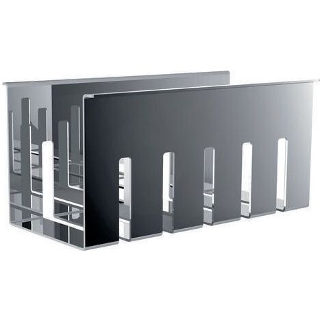 Cesta de emco liaison rectangular para barandilla, alta, cromada, (1/4)