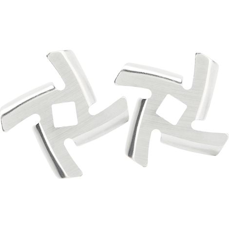 lames de hachoir à viande en acier inoxydable 304, accessoire de broyage pour hachoir de type 5/B (lame à trou carré croisé de 8 mm) (1/5)
