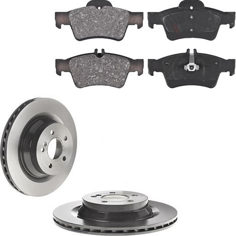KIT FRENI POSTERIORI compatibile con MERCEDES-BENZ CLASSE E T-MODEL (S212) - DISCHI + PASTIGLIE OEM: P 50 052 / 18123 /SOSTITUZIONE DIRETTA/BASSA POLVERE/SILENZIOSO (1/5)