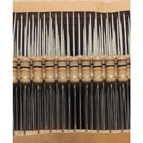 Amp CFR100J10K - 10 x Résistances traversantes 10k 1W ±5% Axial 500V - Série CFR