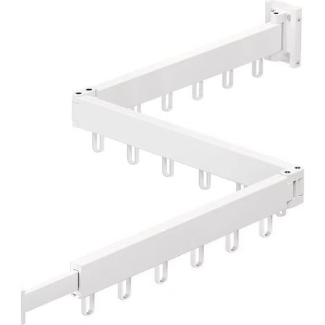 Tendedero rétractable monté au mur, 3 niveaux, économiseur d’espace, pour intérieur avec séchage rapide.