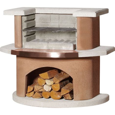 Buschbeck Grillbar Bologna BBQ Kohlegrill Holzgrill Grill Gartengrill Holzkohlegrill (1/2)