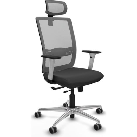 Silla de oficina piqueras y crespo Haches crema malla (1/2)