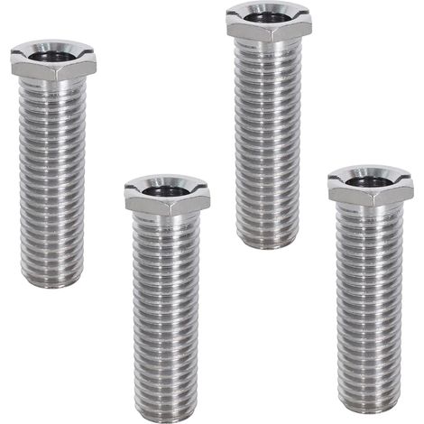 Ahlsen Lot de 4 Vis de Panier d'Évier 45 mm Vis de Bonde en Acier Inoxydable, Vis Creuses Filetées pour Bouchon de Crépine de Lavabo (1/5)