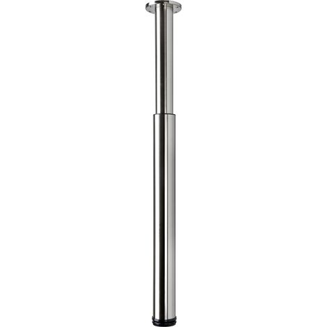 Hettich Tischbein XXL-Höhenverstellung, 700-1100mm, Ø76mm, Edelstahl (1/3)