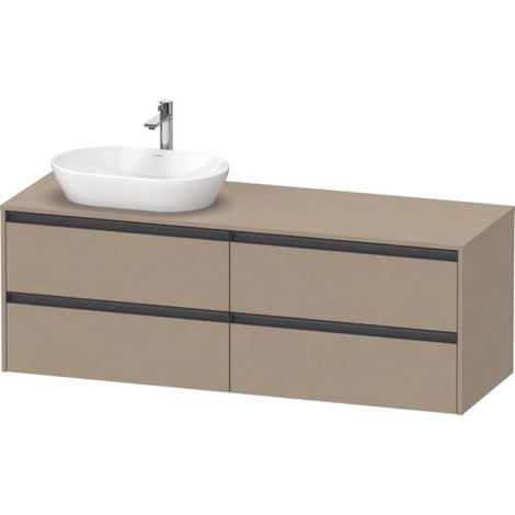 Duravit Ketho.2 Konsolenwaschtischunterbau, Beckenausschnitt (1/2)