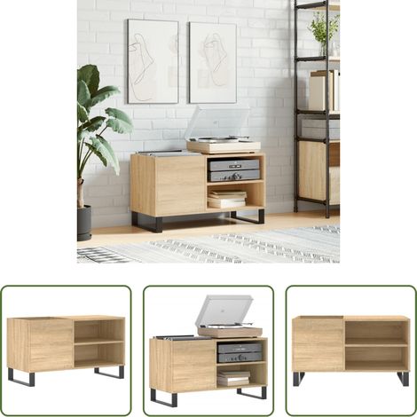 vidaXL Holzschrank - Plattenschrank Sonoma-Eiche 85x38x48 cm Holzwerkstoff (1/5)
