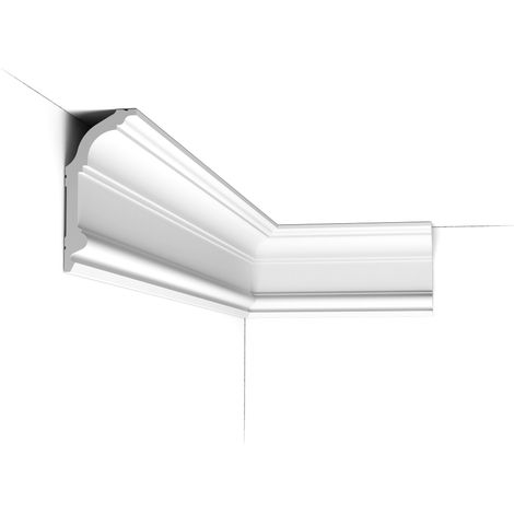 Corniche design linéaire - Orac Decor - L200xp6.4xH14.1cm  - C339 - L200 x H14,1 x L6,4 cm - ORAC DECOR (1/5)