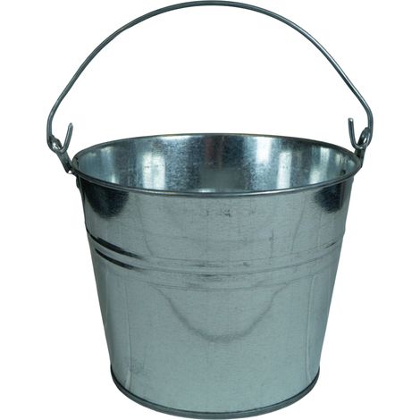 Zinkeimer silbergrau 5L Eimer (1/2)